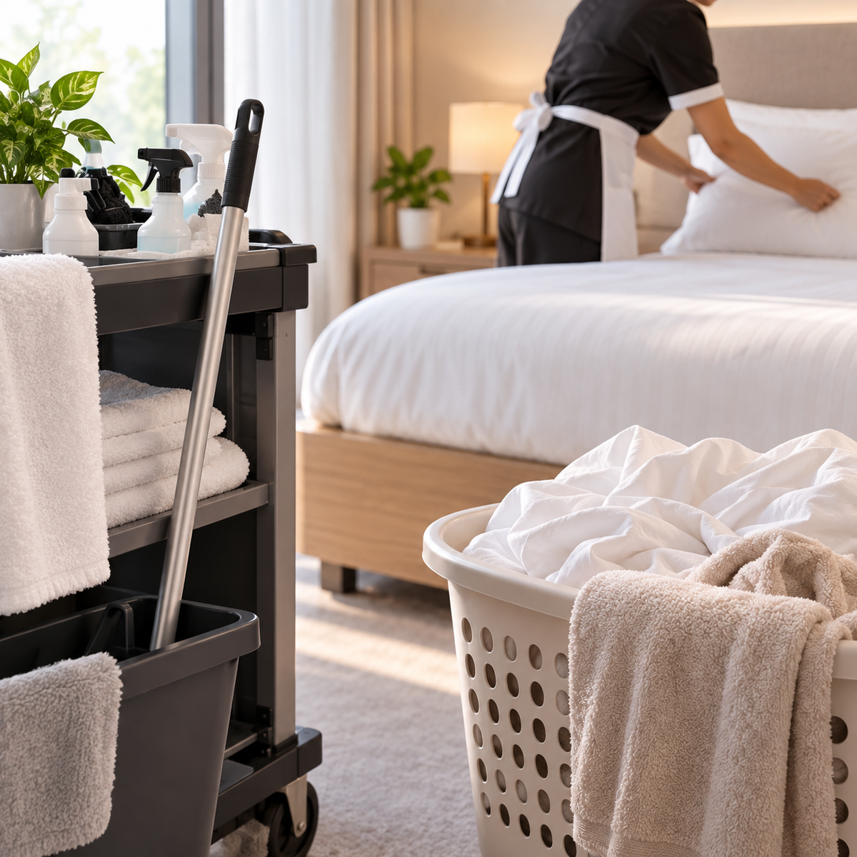 Ménage et linge entre votre séjour
